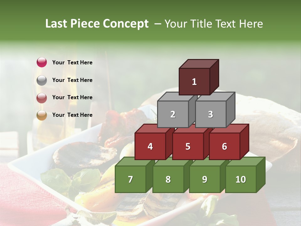 Gesund Teller Eingelegt PowerPoint Template