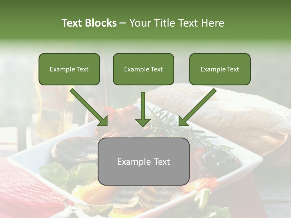Gesund Teller Eingelegt PowerPoint Template