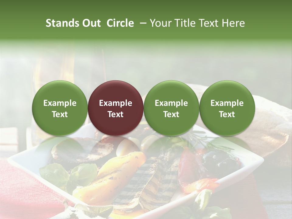 Gesund Teller Eingelegt PowerPoint Template