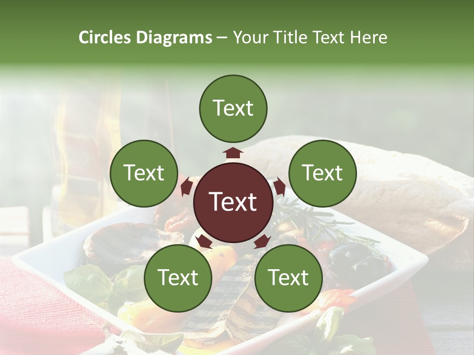 Gesund Teller Eingelegt PowerPoint Template