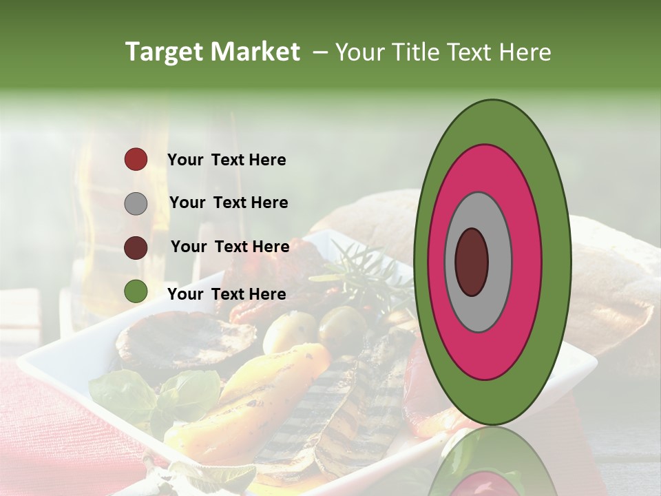 Gesund Teller Eingelegt PowerPoint Template