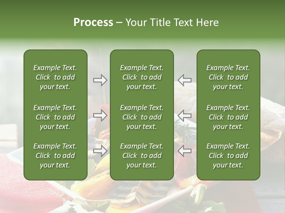 Gesund Teller Eingelegt PowerPoint Template