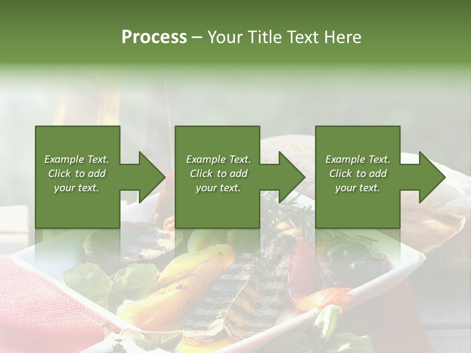 Gesund Teller Eingelegt PowerPoint Template