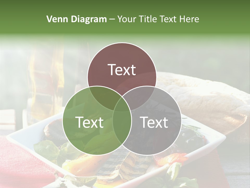 Gesund Teller Eingelegt PowerPoint Template