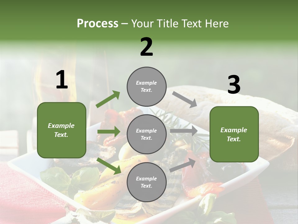 Gesund Teller Eingelegt PowerPoint Template