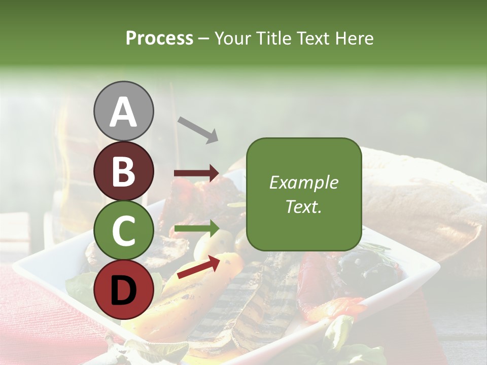Gesund Teller Eingelegt PowerPoint Template