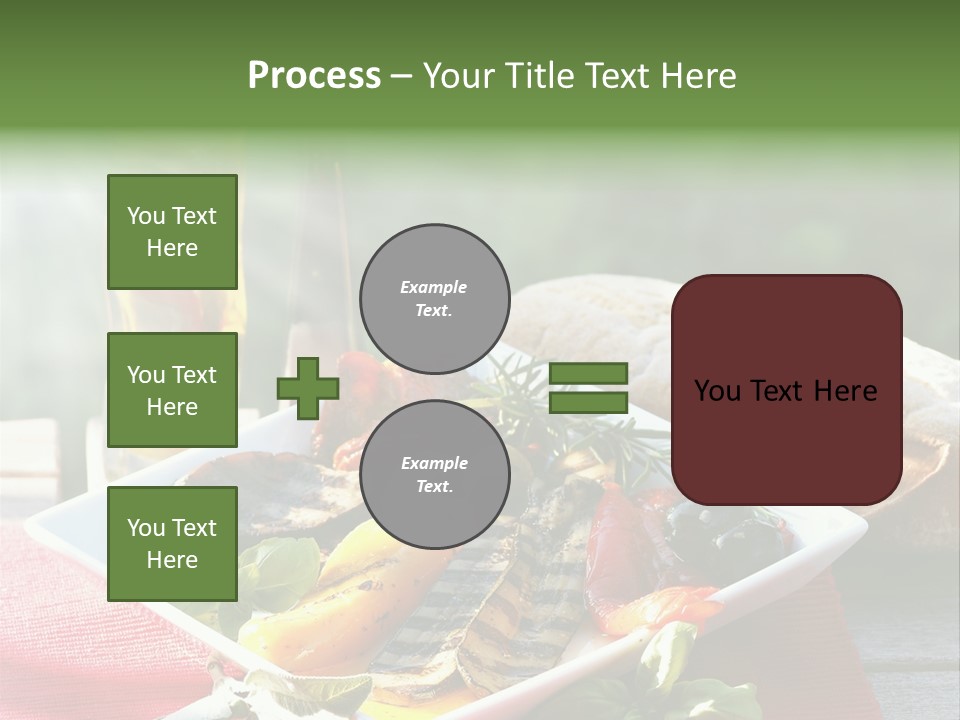 Gesund Teller Eingelegt PowerPoint Template