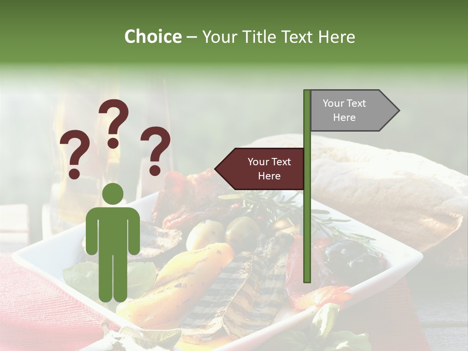 Gesund Teller Eingelegt PowerPoint Template