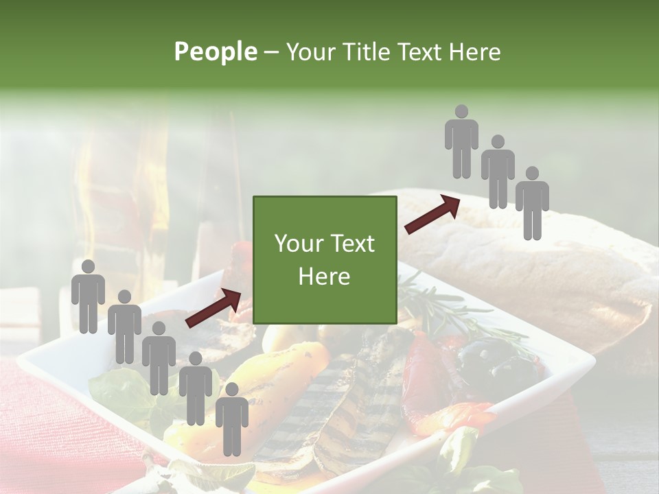 Gesund Teller Eingelegt PowerPoint Template