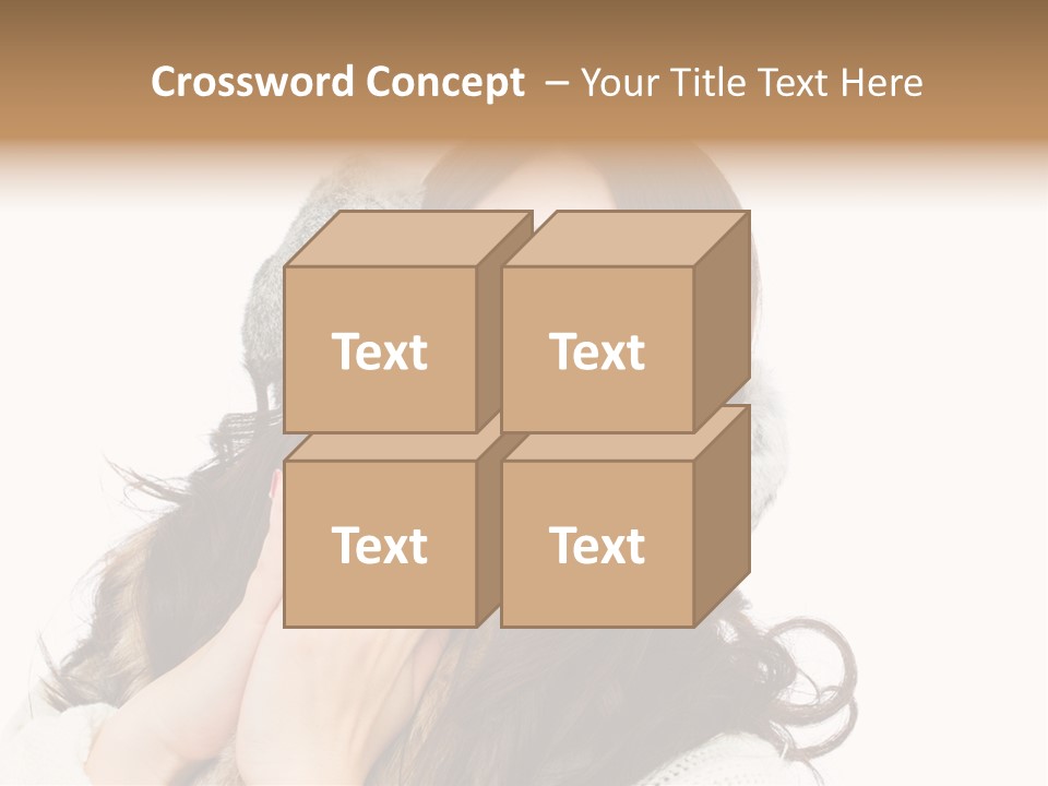 Happy Beautiful Glove PowerPoint Template
