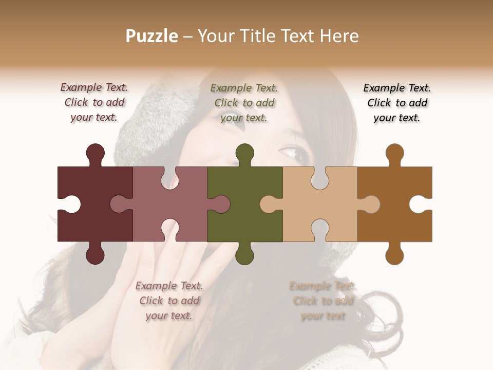 Happy Beautiful Glove PowerPoint Template