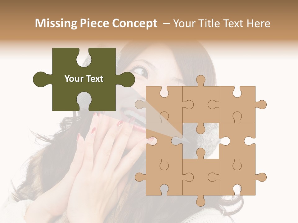 Happy Beautiful Glove PowerPoint Template