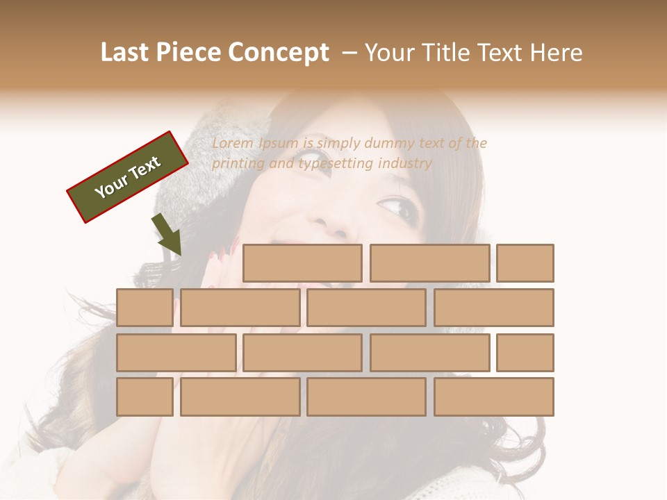 Happy Beautiful Glove PowerPoint Template