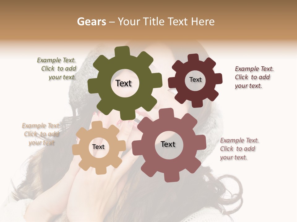 Happy Beautiful Glove PowerPoint Template