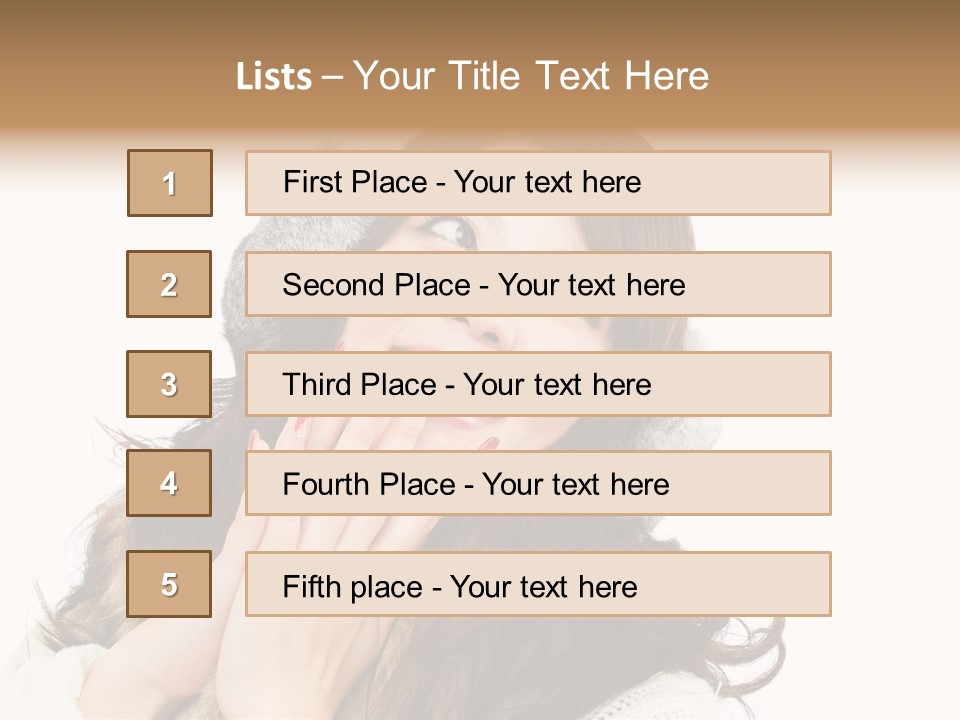 Happy Beautiful Glove PowerPoint Template