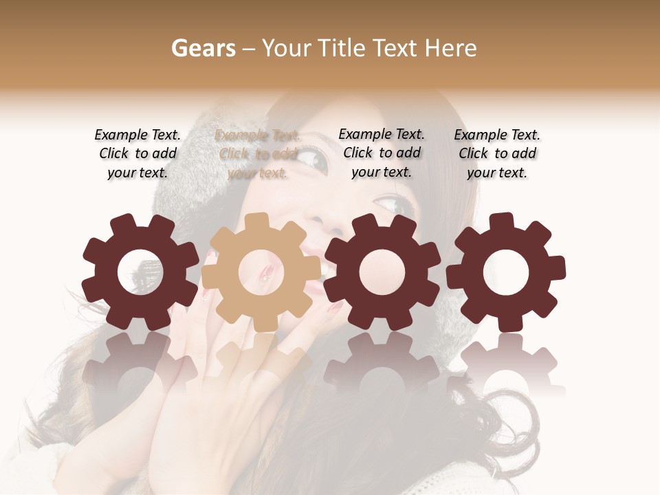 Happy Beautiful Glove PowerPoint Template