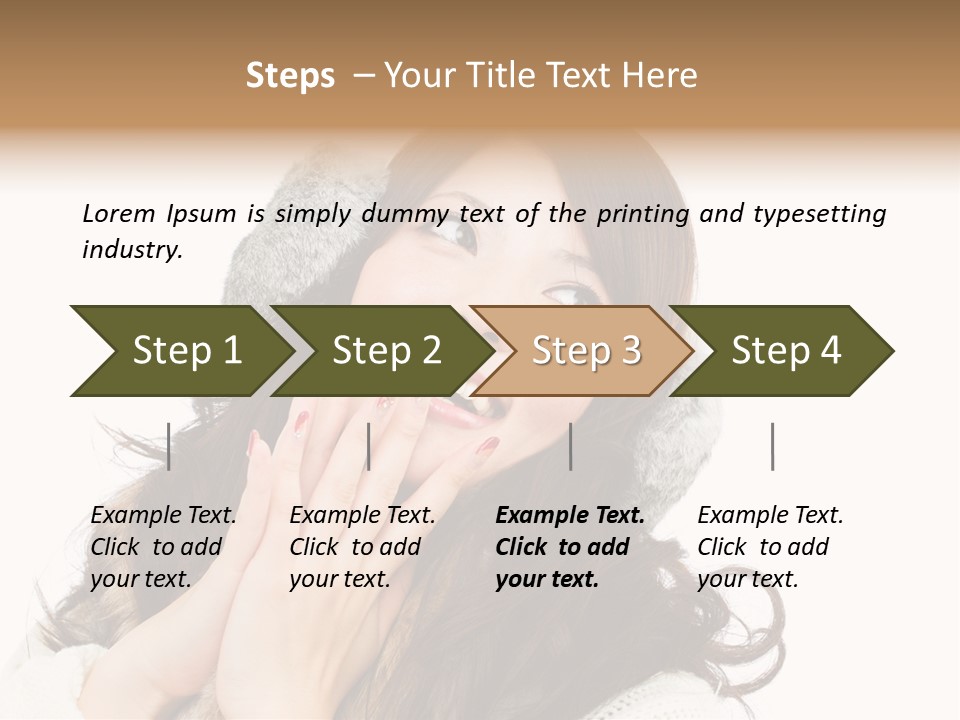 Happy Beautiful Glove PowerPoint Template