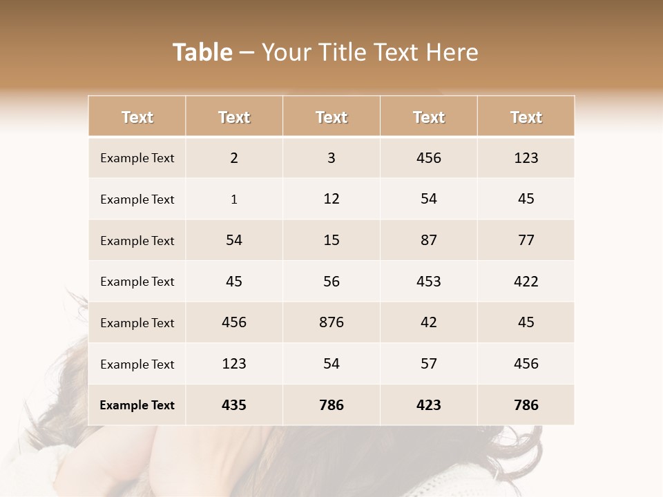 Happy Beautiful Glove PowerPoint Template