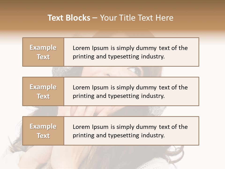 Happy Beautiful Glove PowerPoint Template