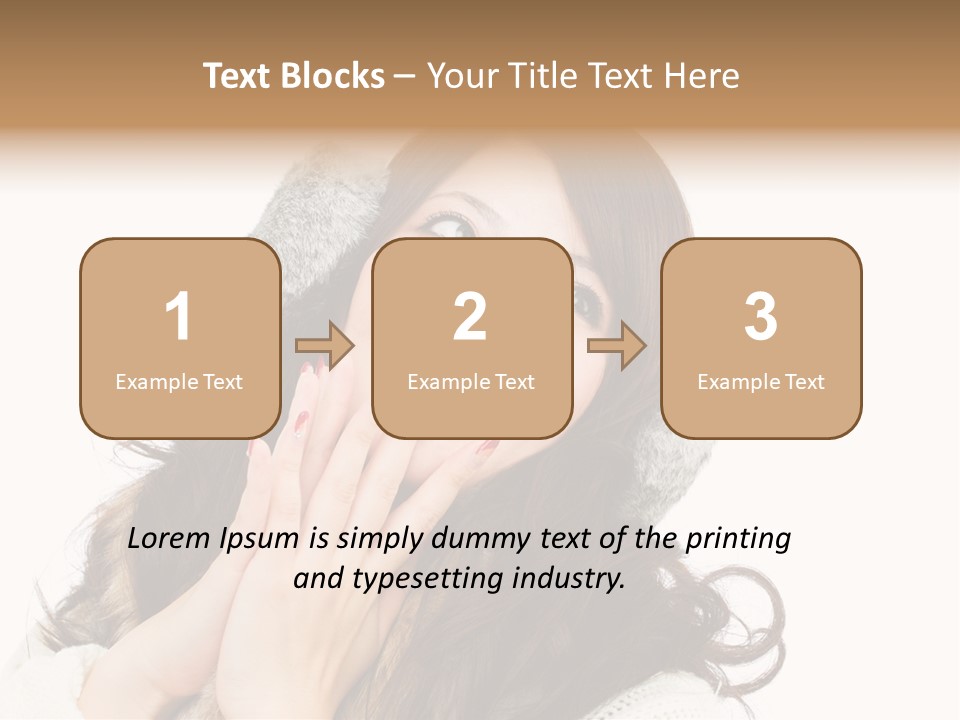 Happy Beautiful Glove PowerPoint Template