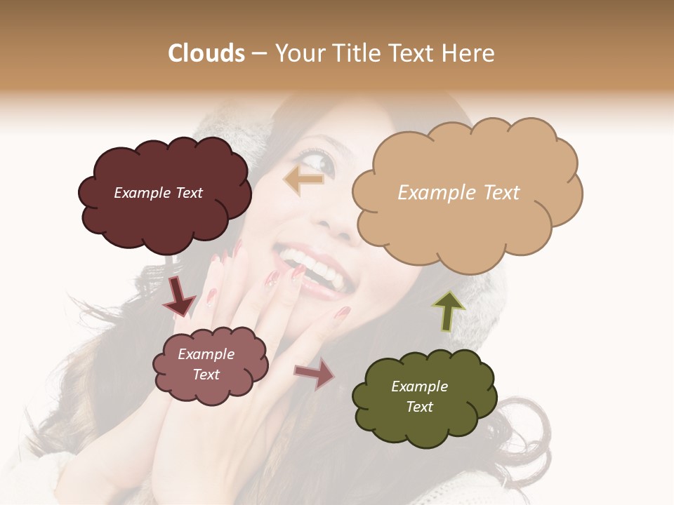 Happy Beautiful Glove PowerPoint Template