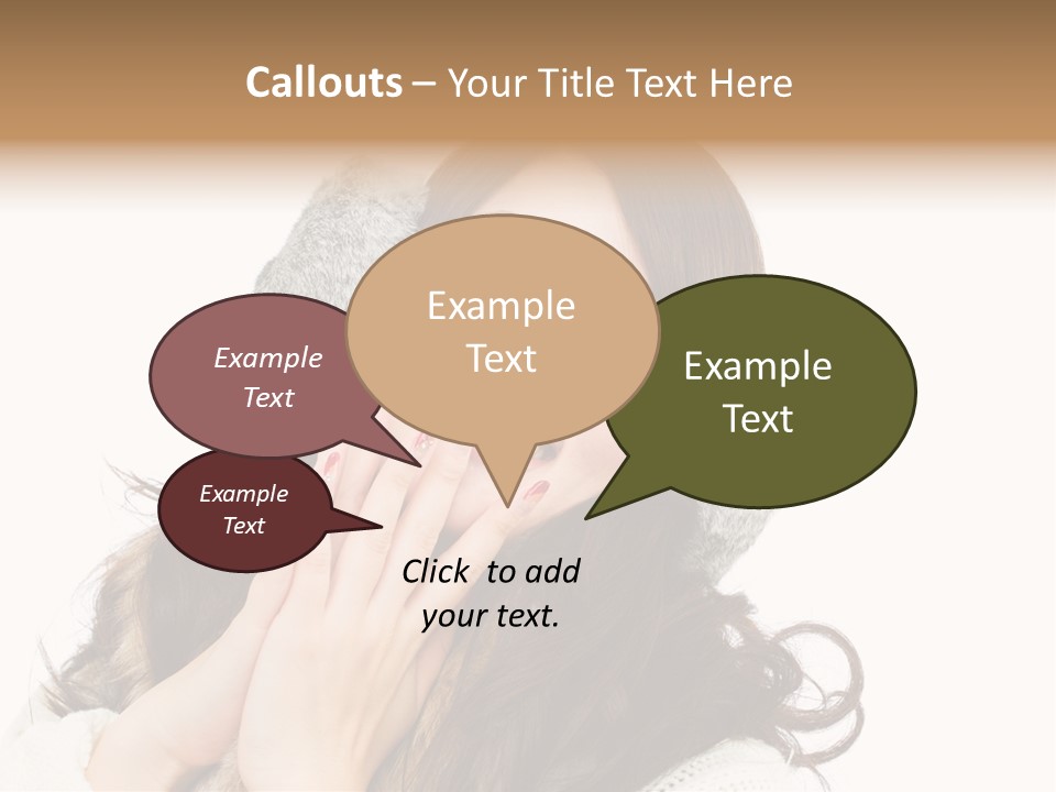 Happy Beautiful Glove PowerPoint Template