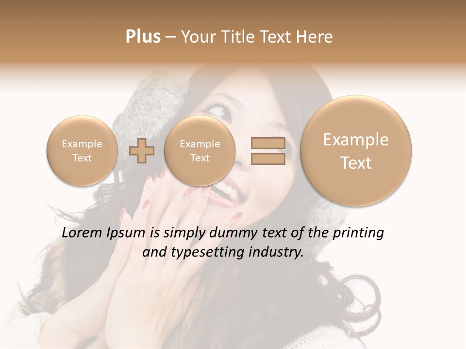 Happy Beautiful Glove PowerPoint Template