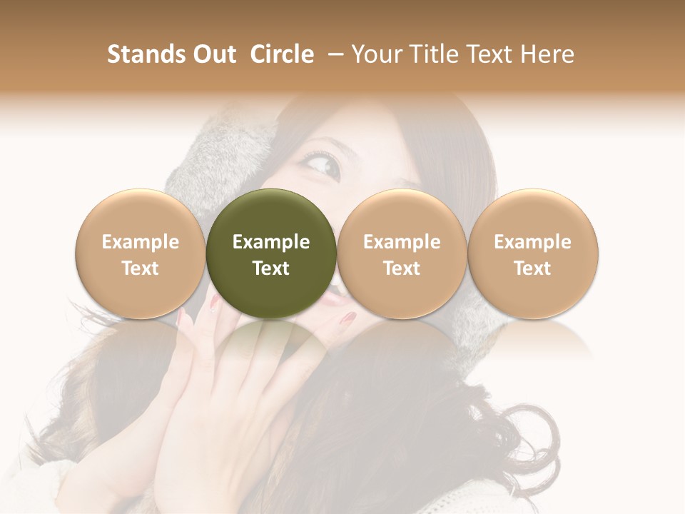 Happy Beautiful Glove PowerPoint Template