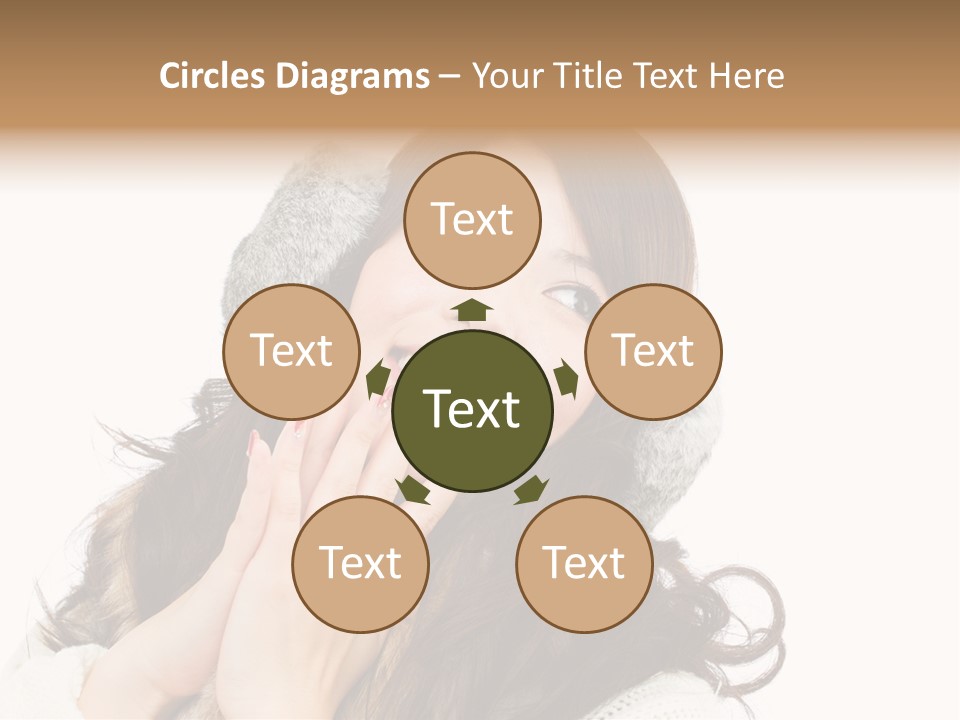 Happy Beautiful Glove PowerPoint Template