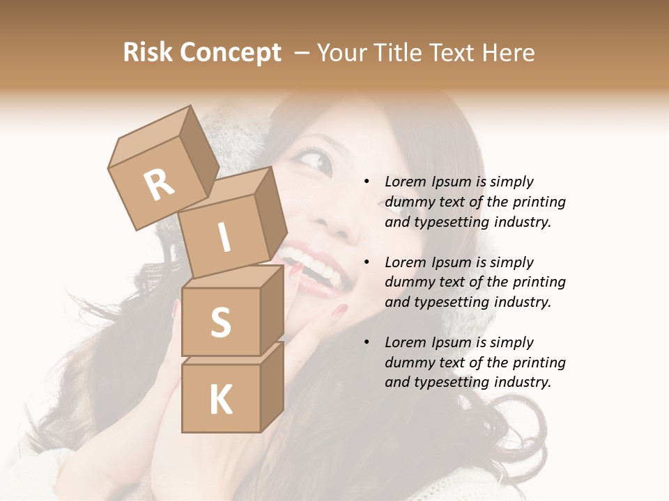 Happy Beautiful Glove PowerPoint Template