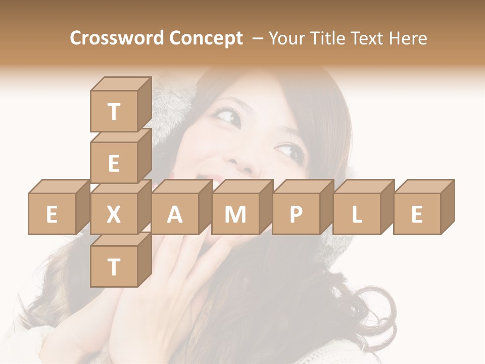 Happy Beautiful Glove PowerPoint Template