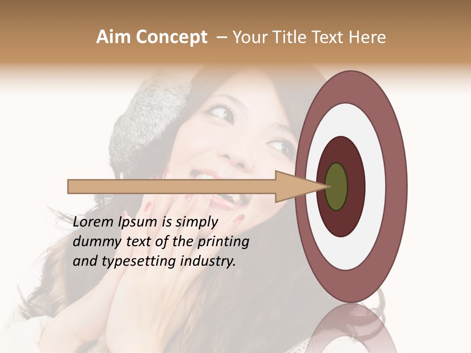 Happy Beautiful Glove PowerPoint Template