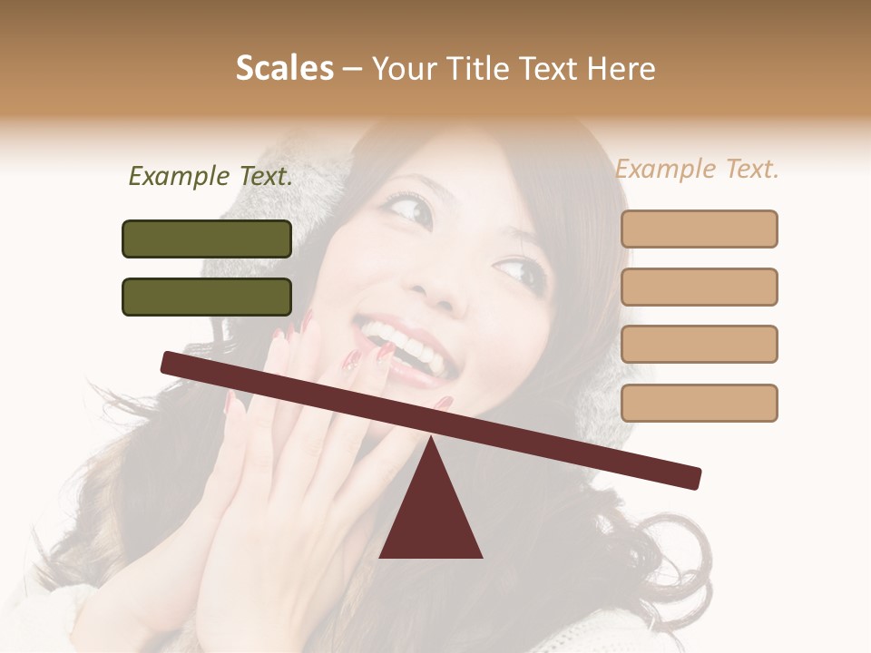 Happy Beautiful Glove PowerPoint Template