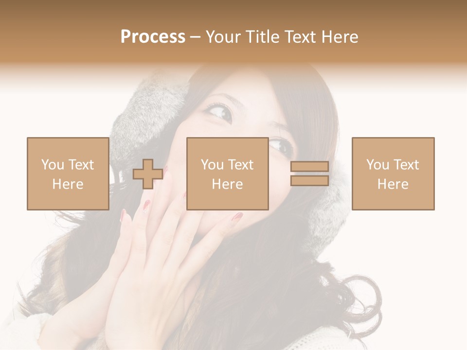 Happy Beautiful Glove PowerPoint Template