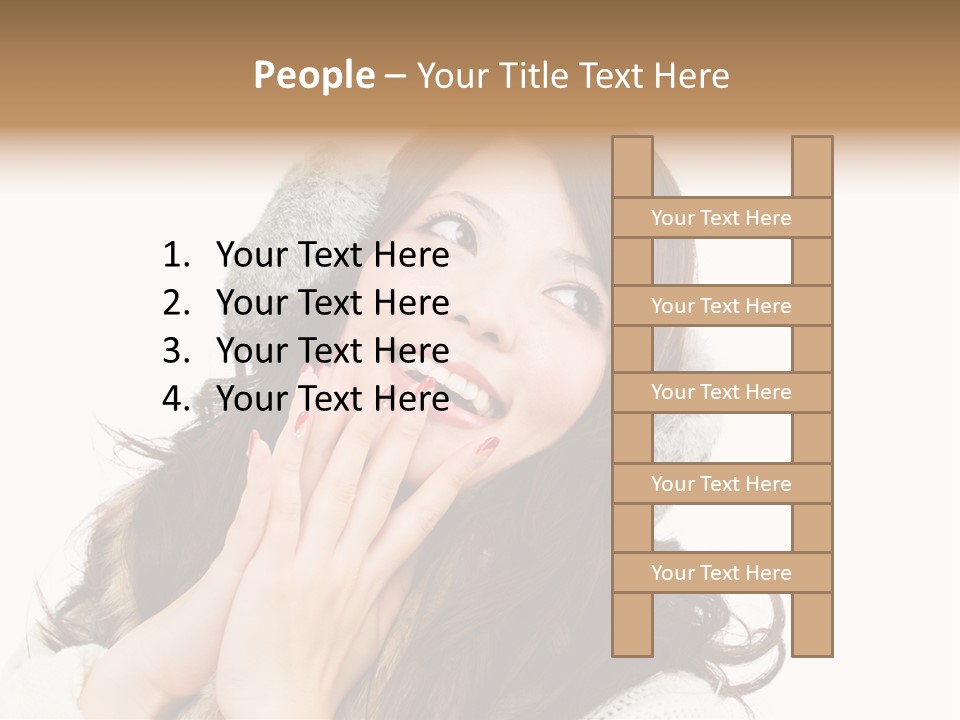 Happy Beautiful Glove PowerPoint Template