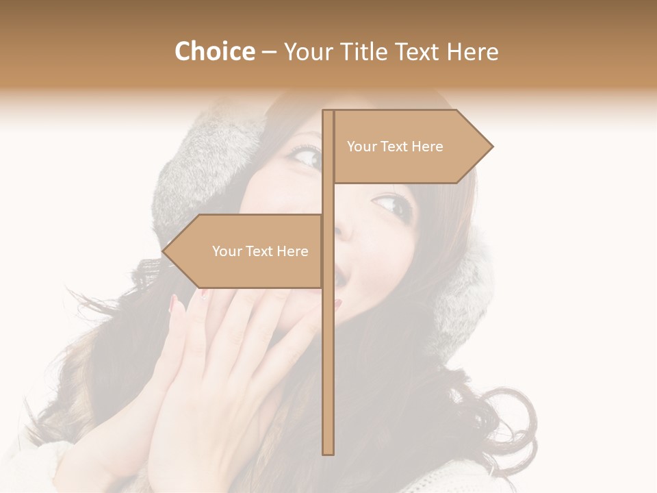 Happy Beautiful Glove PowerPoint Template