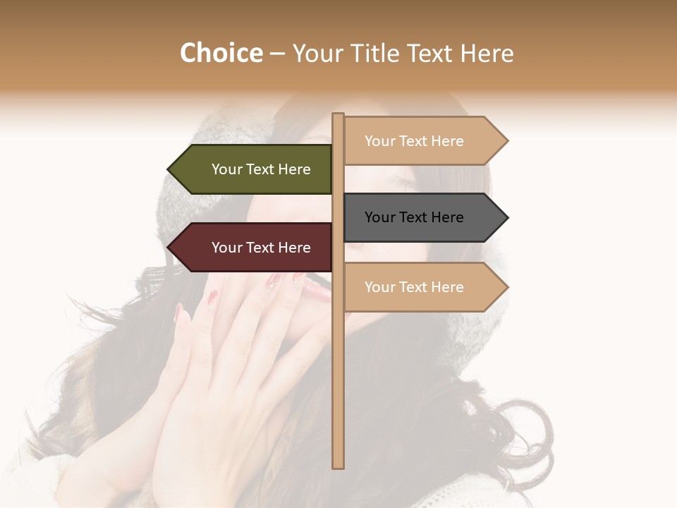 Happy Beautiful Glove PowerPoint Template