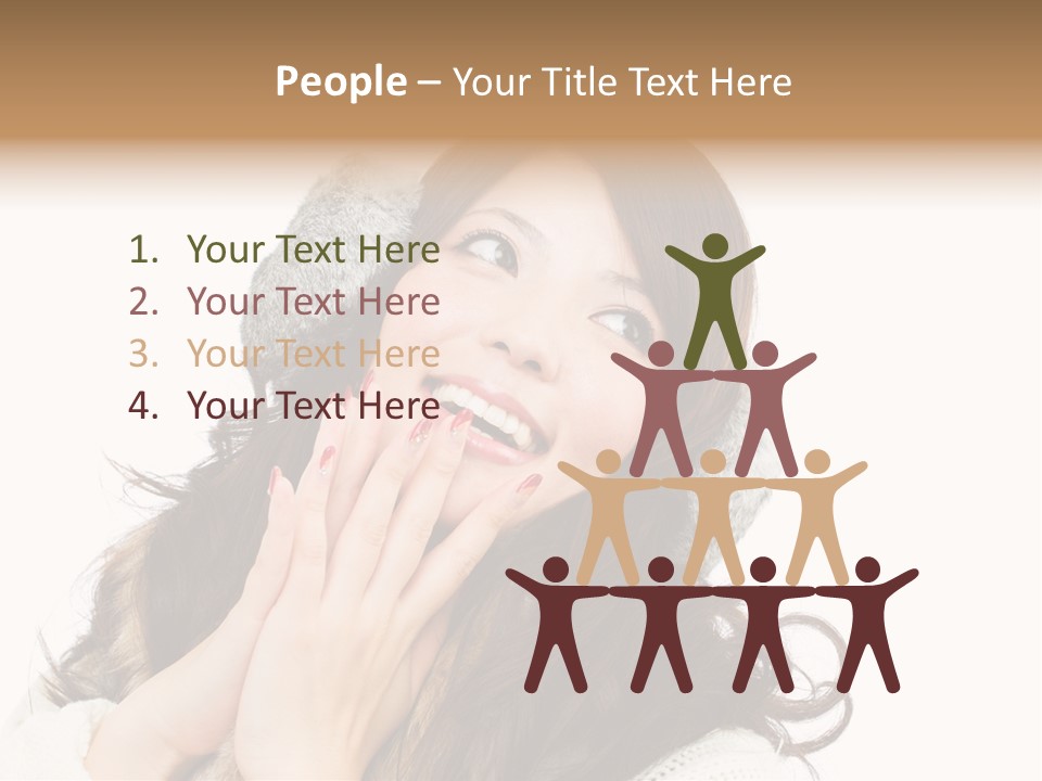 Happy Beautiful Glove PowerPoint Template