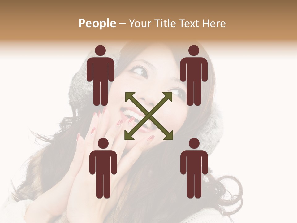 Happy Beautiful Glove PowerPoint Template