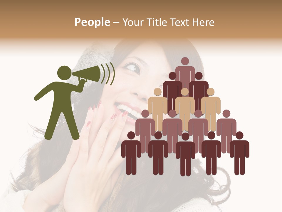 Happy Beautiful Glove PowerPoint Template