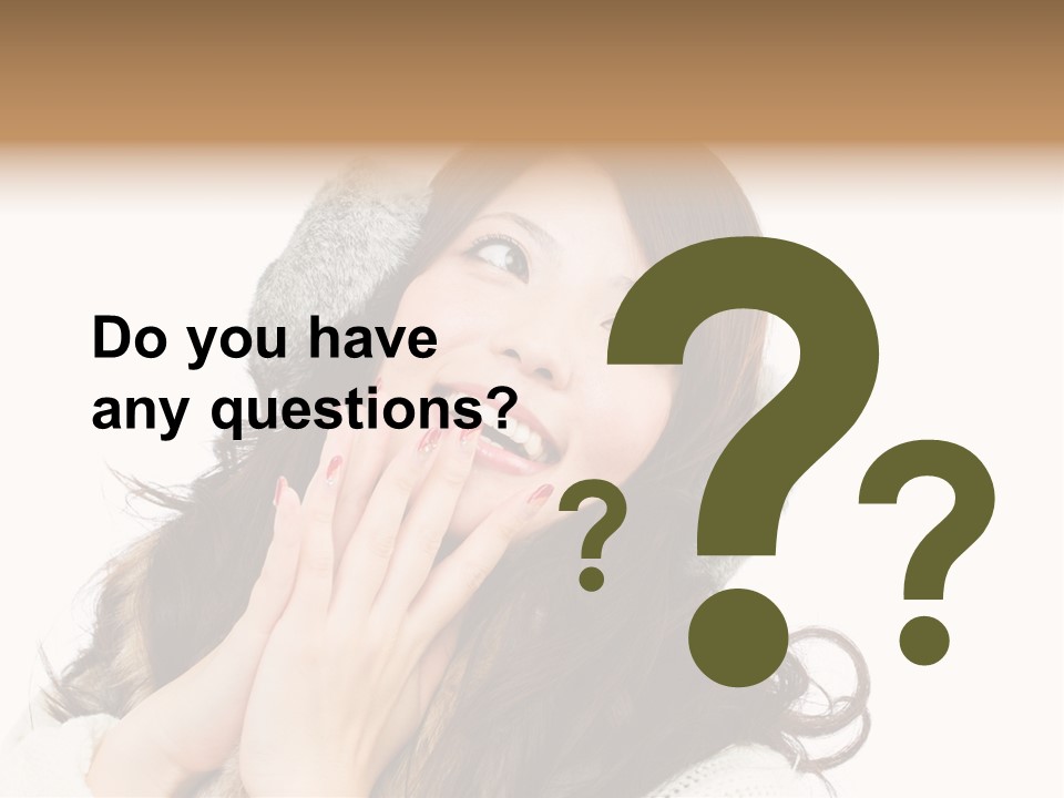 Happy Beautiful Glove PowerPoint Template