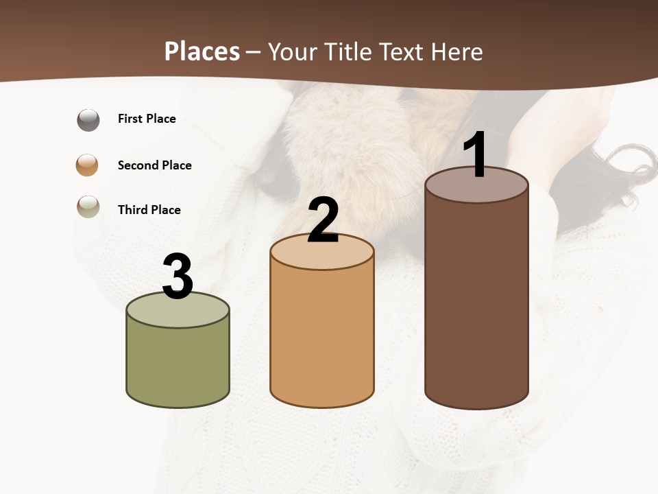 Female Glove Pretty PowerPoint Template