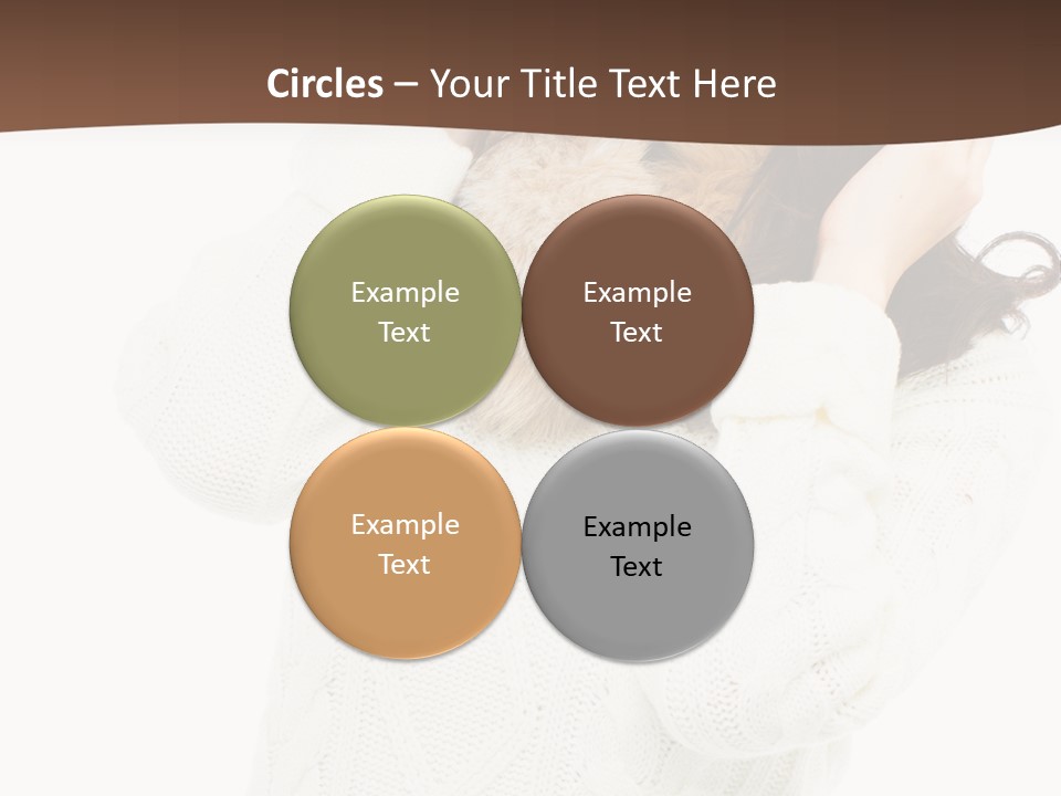 Female Glove Pretty PowerPoint Template