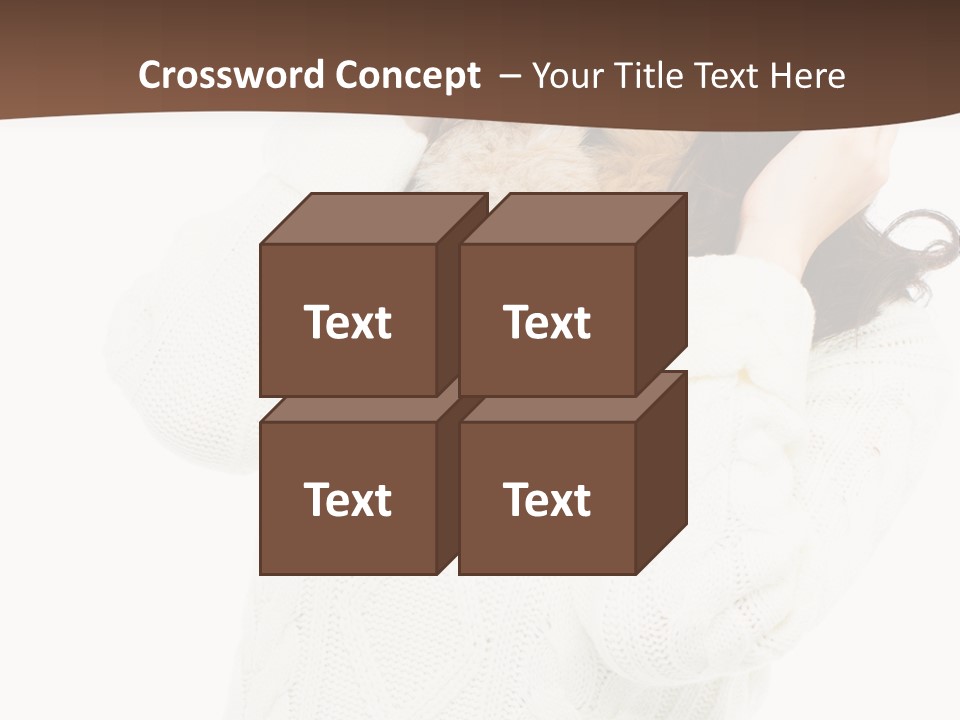 Female Glove Pretty PowerPoint Template