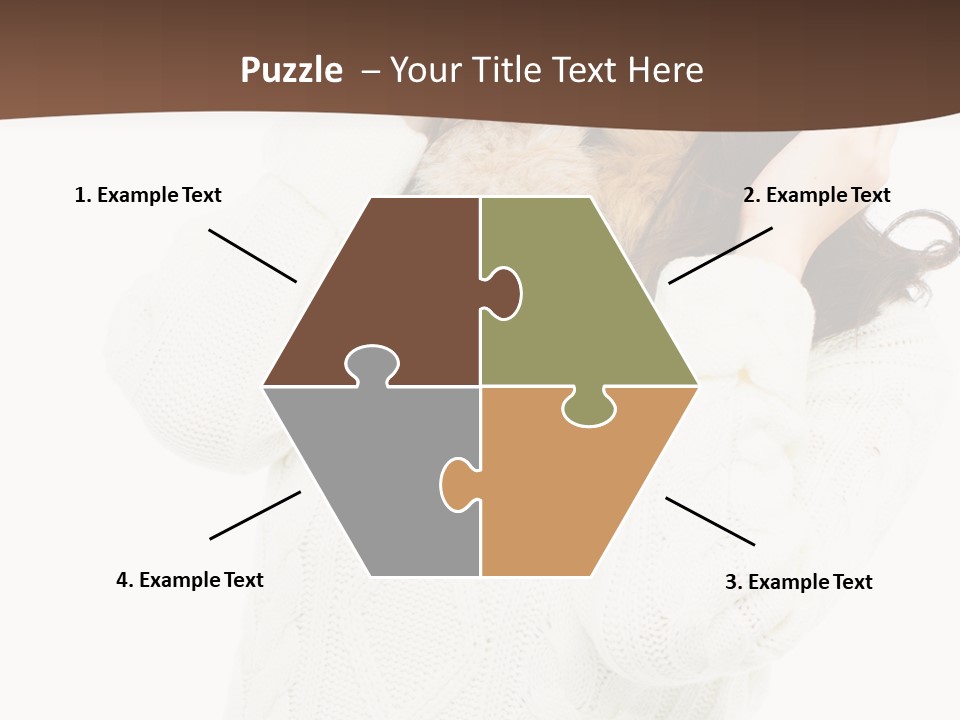 Female Glove Pretty PowerPoint Template