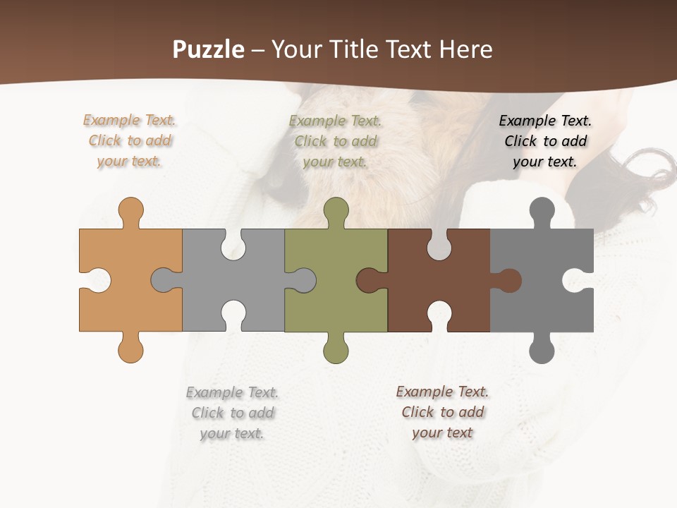 Female Glove Pretty PowerPoint Template