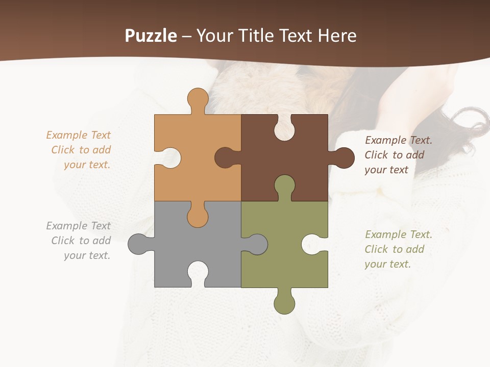 Female Glove Pretty PowerPoint Template