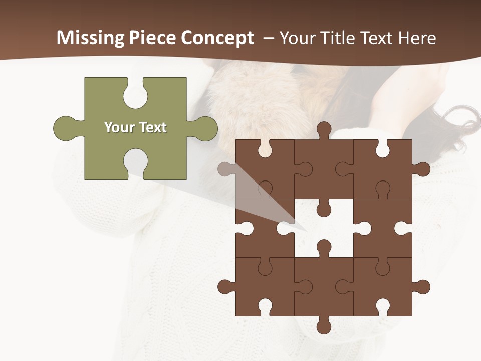 Female Glove Pretty PowerPoint Template