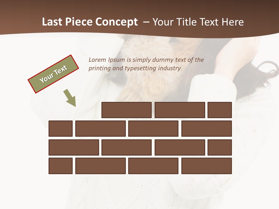 Female Glove Pretty PowerPoint Template