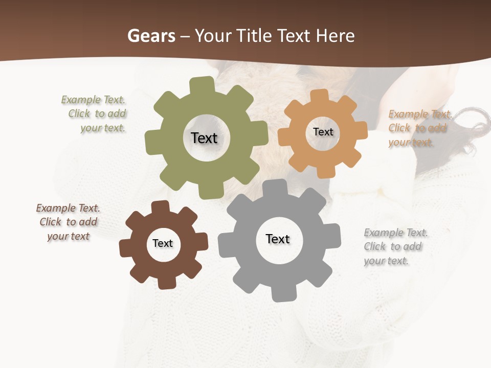 Female Glove Pretty PowerPoint Template